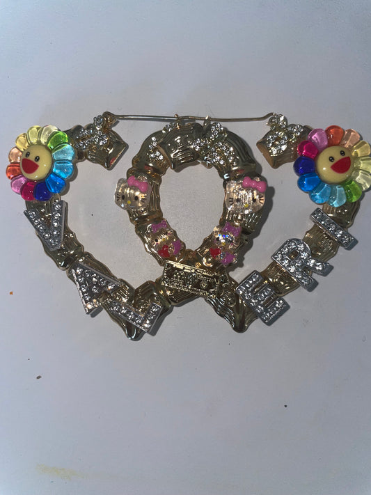 M- Heart custom name